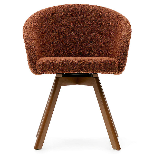 Поворотный стул La Forma MARVIN C0100114TB86 Коричневый букле-2