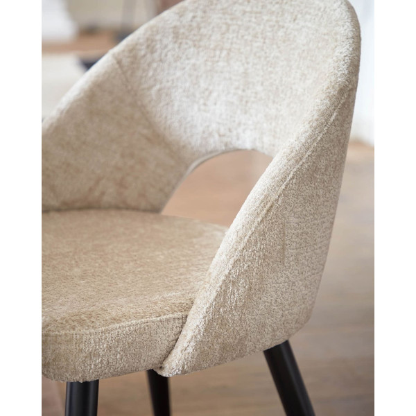 Стілець La Forma Mael CC2211BG12 Бежевий тканина-4