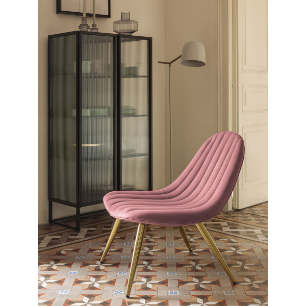 Стілець La Forma Marlene CC2210JU24 Рожевий тканина-1