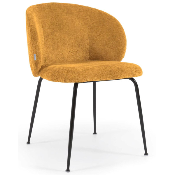 Стілець La Forma Minna CC1167BG81 Гірчичний тканина-0