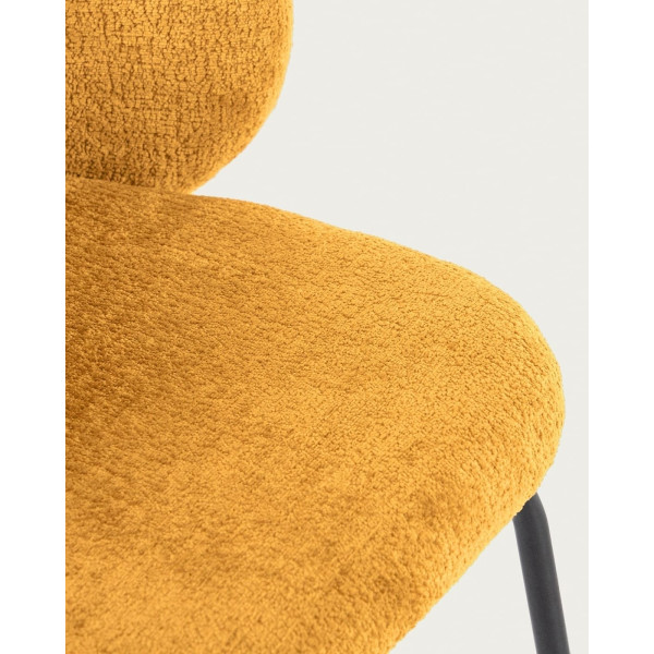 Стілець La Forma Minna CC1167BG81 Гірчичний тканина-8