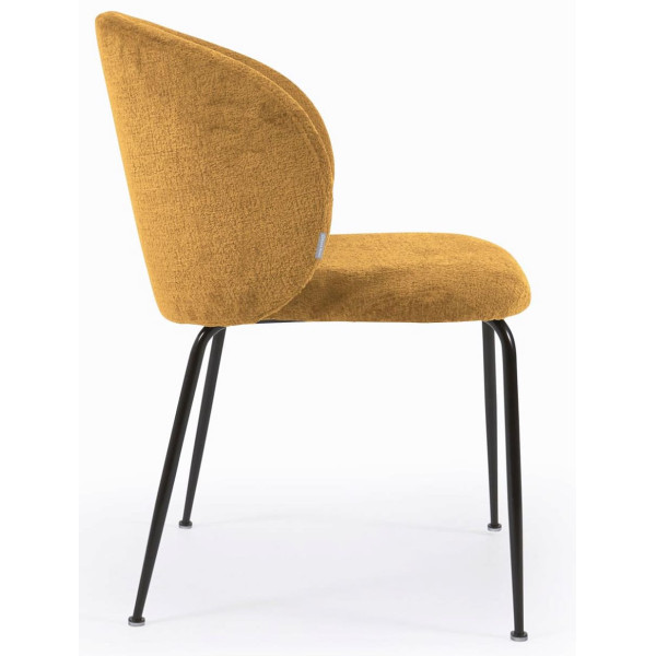 Стілець La Forma Minna CC1167BG81 Гірчичний тканина-3