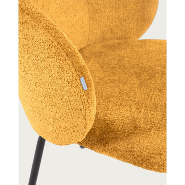 Стілець La Forma Minna CC1167BG81 Гірчичний тканина-6