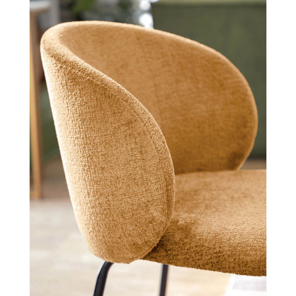 Стілець La Forma Minna CC1167BG81 Гірчичний тканина-7