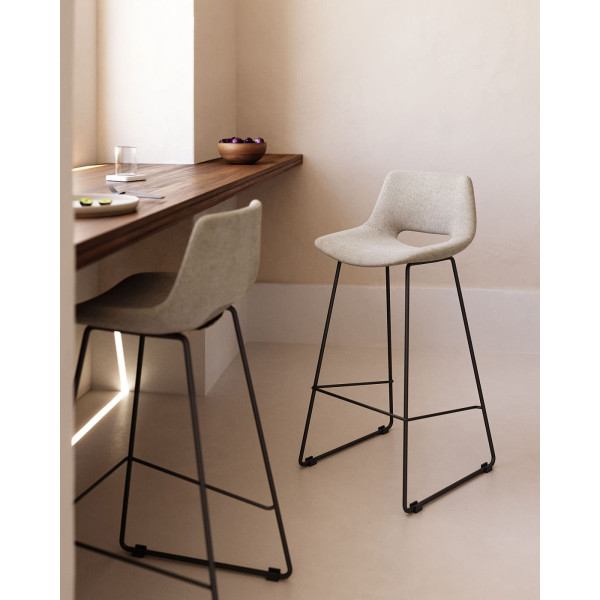 Полубарный стул La Forma ZAHARA C0600004JJ12 Бежевый ткань-1