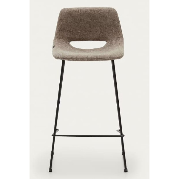 Напівбарний стілець La Forma ZAHARA C0600004JJ11 Коричневий тканина-2