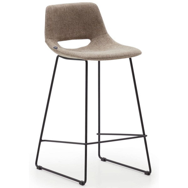 Напівбарний стілець La Forma ZAHARA C0600004JJ11 Коричневий тканина-0