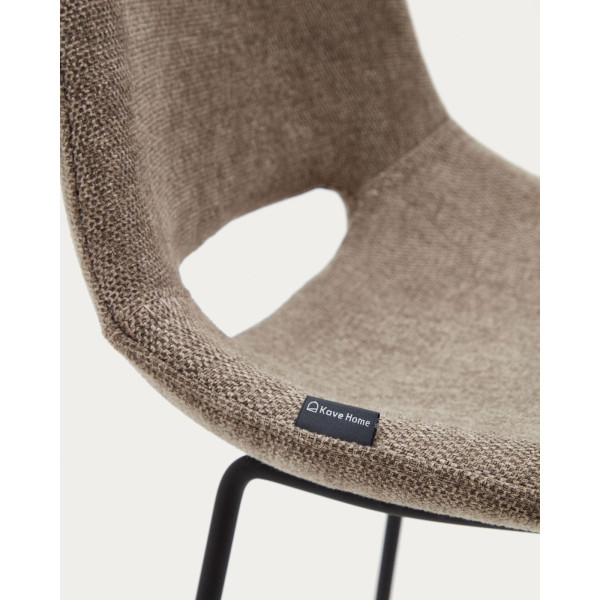 Напівбарний стілець La Forma ZAHARA C0600004JJ11 Коричневий тканина-6