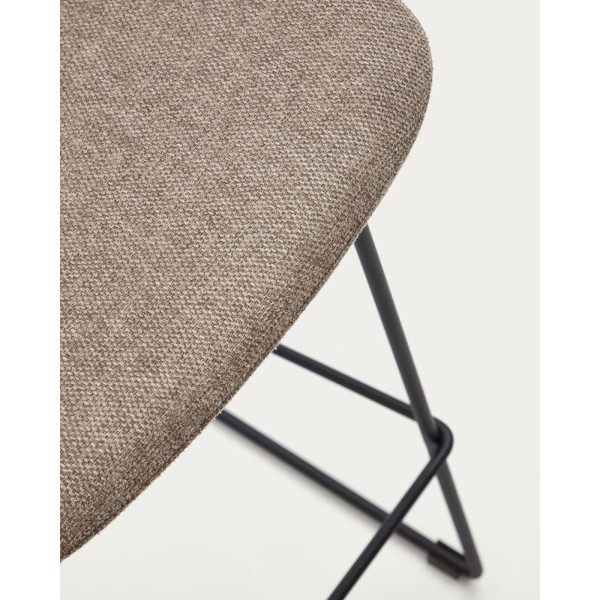 Напівбарний стілець La Forma ZAHARA C0600004JJ11 Коричневий тканина-7