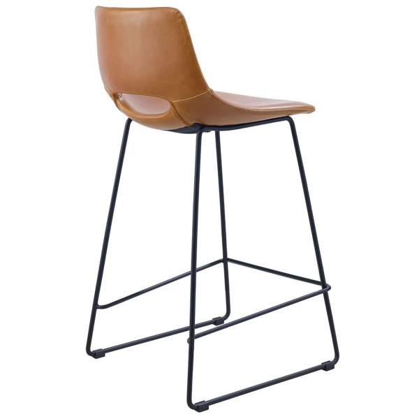 Полубарный стул La Forma ZIGGY CC0912U10H Коричневый экокожа-7