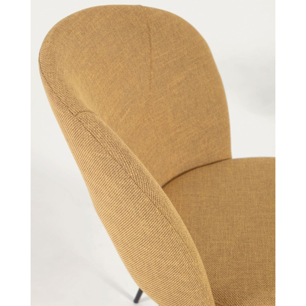 Стілець La Forma Anoha CC2027PK81 Гірчичний тканина-10