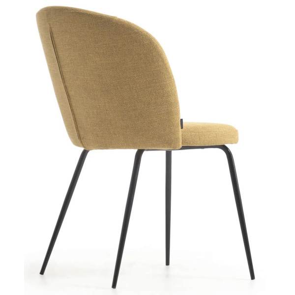Стілець La Forma Anoha CC2027PK81 Гірчичний тканина-6