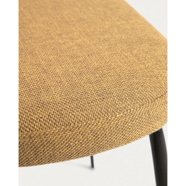 Стілець La Forma Anoha CC2027PK81 Гірчичний тканина-8