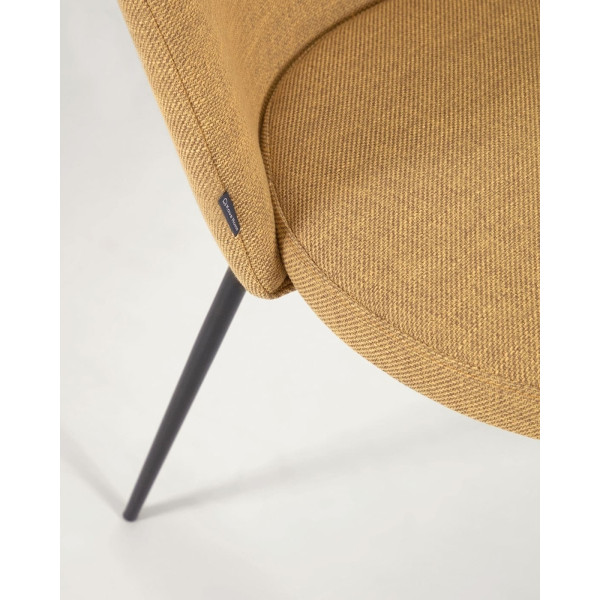 Стілець La Forma Anoha CC2027PK81 Гірчичний тканина-9