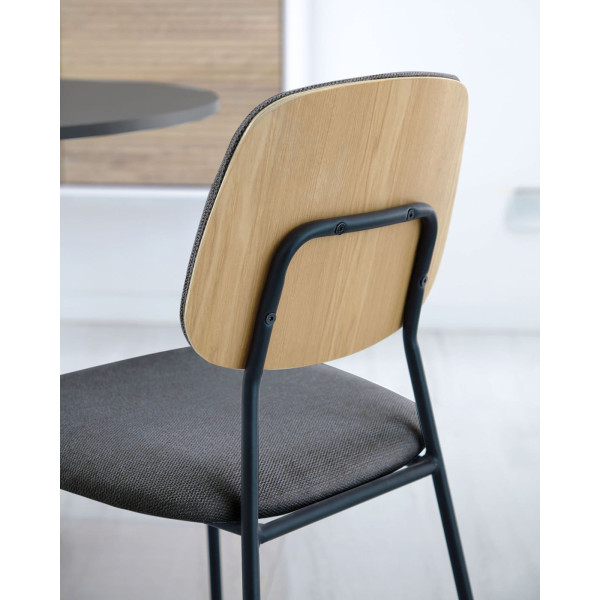 Стілець La Forma BENILDA CC3003KY15 Темно-сірий тканина-2