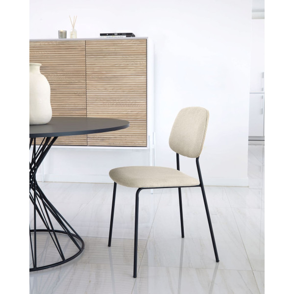 Стілець La Forma BENILDA CC3003KY12 Бежевий тканина-1