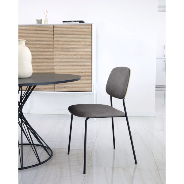 Стілець La Forma BENILDA CC3003KY15 Темно-сірий тканина-1