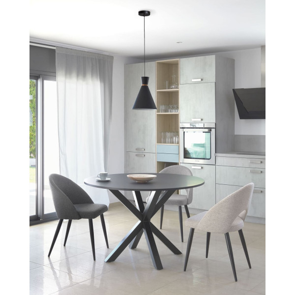 Стілець La Forma Mael CC2211MN15 Темно-сірий тканина-2