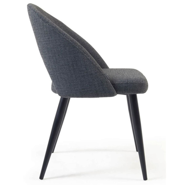 Стілець La Forma Mael CC2211MN15 Темно-сірий тканина-5
