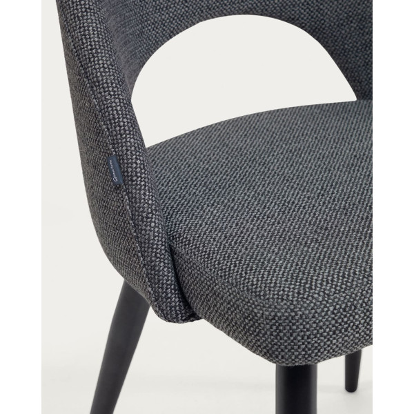 Стілець La Forma Mael CC2211MN15 Темно-сірий тканина-9