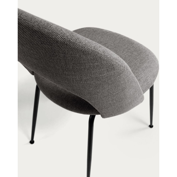 Стілець La Forma Mahalia CC1804PK15 Темно-сірий тканина-6