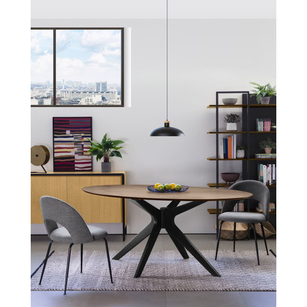 Стілець La Forma Mahalia CC1804PK15 Темно-сірий тканина-3