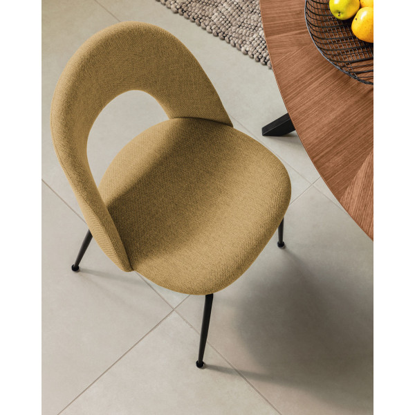 Стул La Forma Mahalia CC1804PK81 Желтый ткань-3