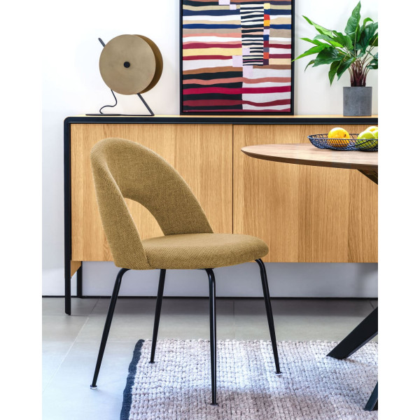 Стул La Forma Mahalia CC1804PK81 Желтый ткань-1