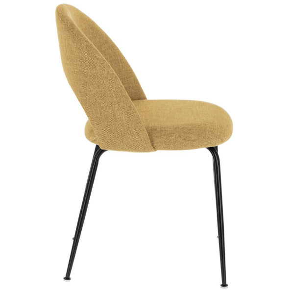 Стул La Forma Mahalia CC1804PK81 Желтый ткань-4