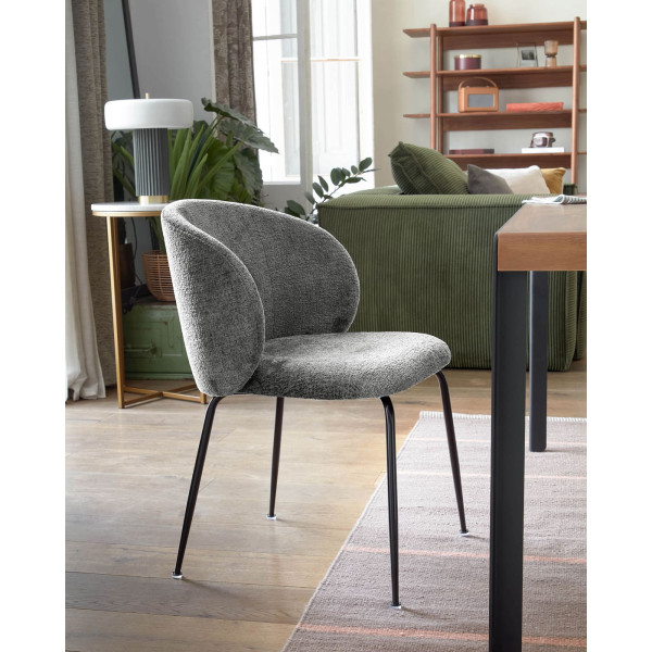 Стілець La Forma Minna CC1167BG15 Сірий тканина-1