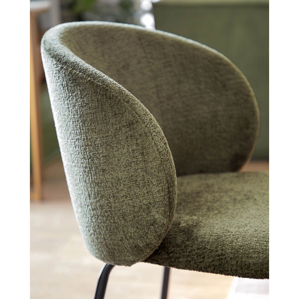 Стілець La Forma Minna CC1167BG19 Темно-зелений тканина-9