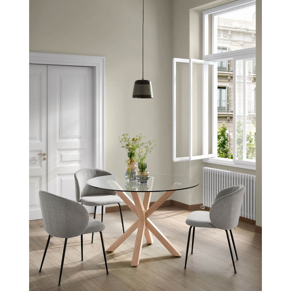 Стілець La Forma Minna CC1167PK03 Світло-сірий тканина-2