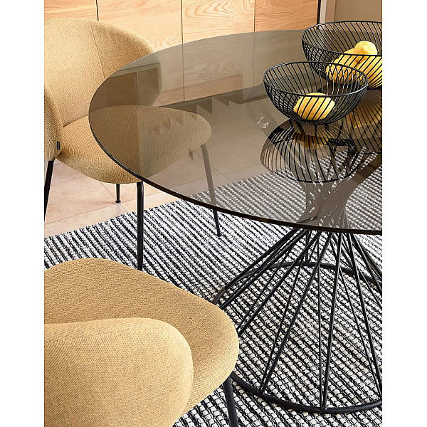 Стілець La Forma Minna CC1167PK81 Гірчичний тканина-6