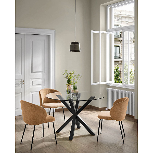 Стілець La Forma Minna CC1167PK81 Гірчичний тканина-5