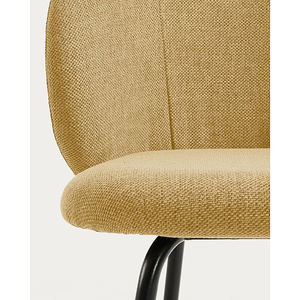 Стілець La Forma Minna CC1167PK81 Гірчичний тканина-9