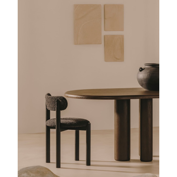 Стілець La Forma NEBAI C0100117TB01 Чорний букле-1