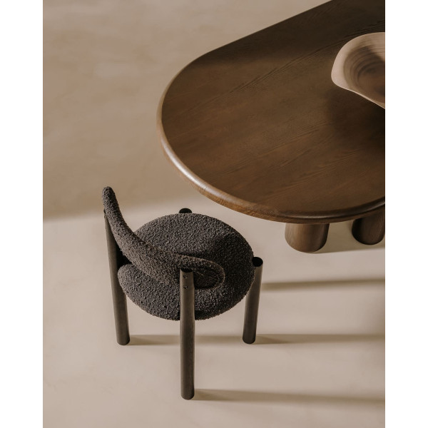 Стілець La Forma NEBAI C0100117TB01 Чорний букле-2