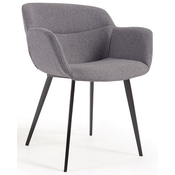 Стілець La Forma Nadya CC1986AB15 Темно-сірий тканина-0