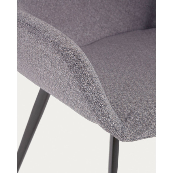 Стілець La Forma Nadya CC1986AB15 Темно-сірий тканина-10