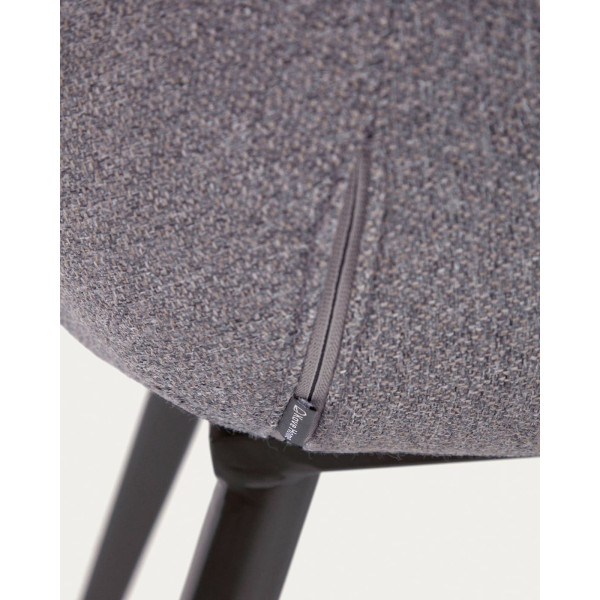 Стілець La Forma Nadya CC1986AB15 Темно-сірий тканина-12