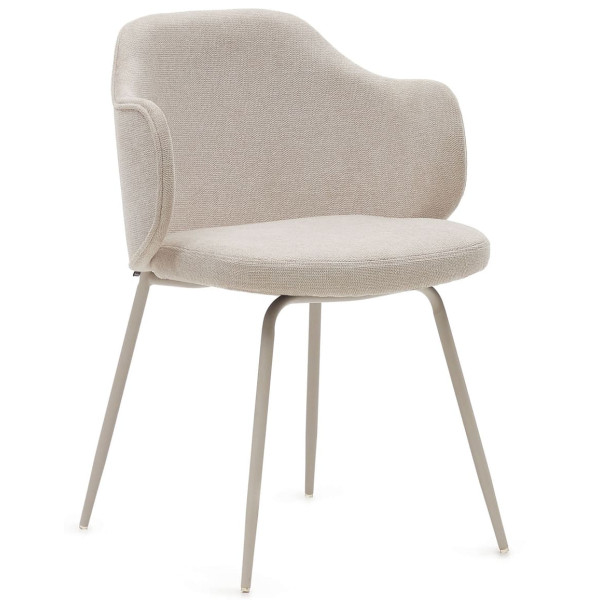 Стілець La Forma SUANNA C0100009BF12 Молочний тканина-0