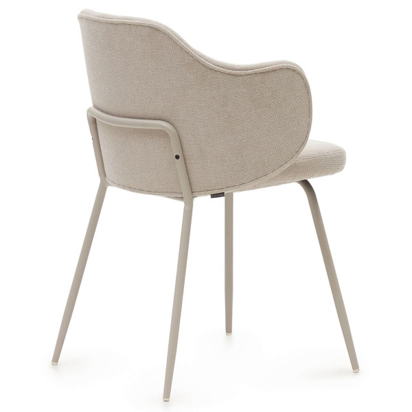 Стілець La Forma SUANNA C0100009BF12 Молочний тканина-5