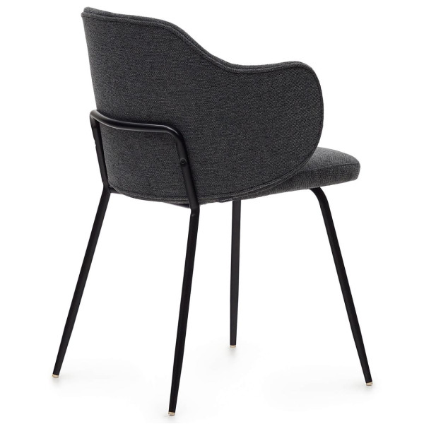 Стілець La Forma SUANNA C0100009BF15 Темно-сірий тканина-4