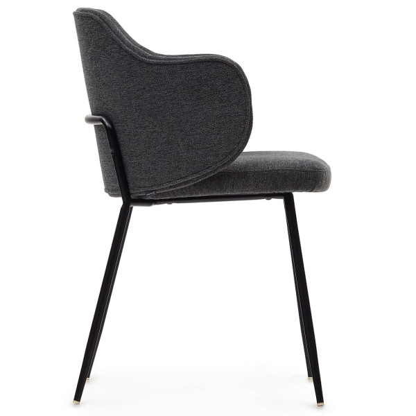 Стілець La Forma SUANNA C0100009BF15 Темно-сірий тканина-3