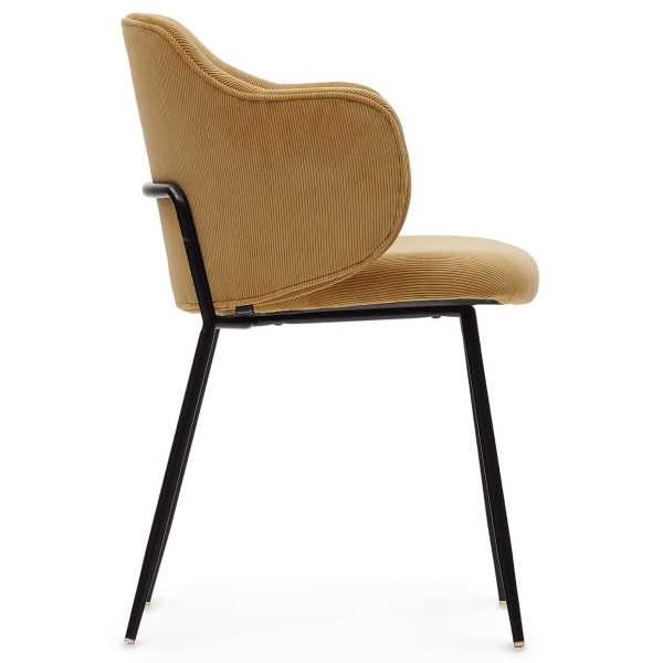 Стілець La Forma SUANNA C0100009PN81 Гірчичний тканина вельвет-3