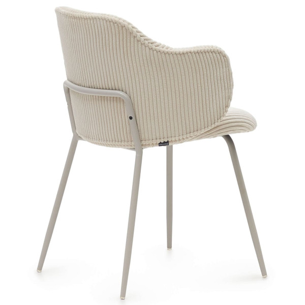 Стілець La Forma SUANNA C0100009LN12 Молочний тканина вельвет-5