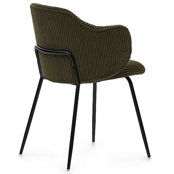 Стілець La Forma SUANNA C0100009LN19 Зелена тканина вельвет-4