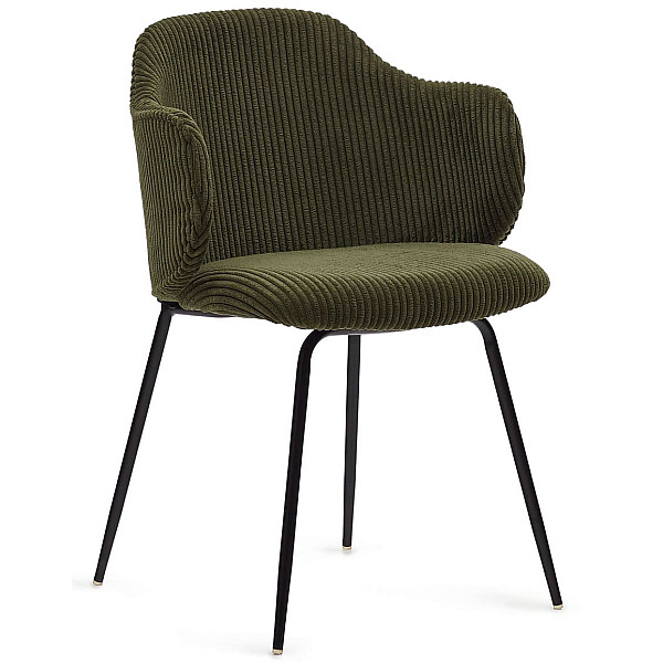 Стілець La Forma SUANNA C0100009LN19 Зелена тканина вельвет-0