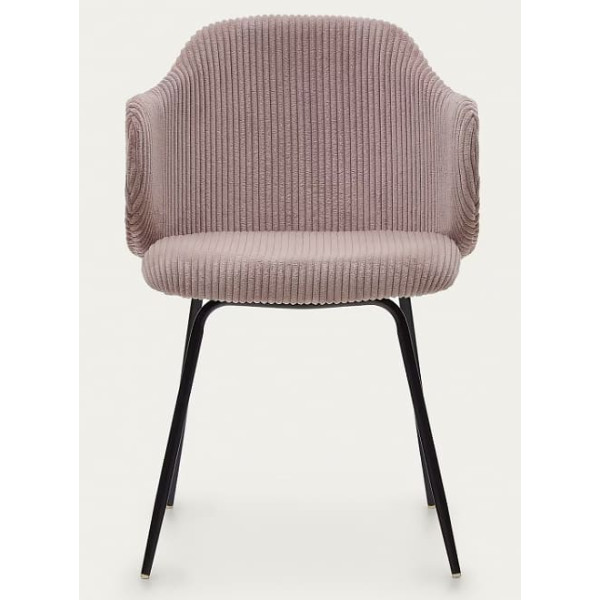 Стул La Forma SUANNA ​​C0100009LN24 Розовый ткань вельвет-2
