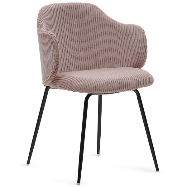 Стул La Forma SUANNA ​​C0100009LN24 Розовый ткань вельвет-0